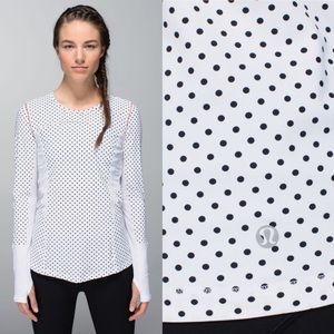 Lululemon Runbeam Polka Dot  UPF 50…reposh, bought as a 6 but fits like a 4